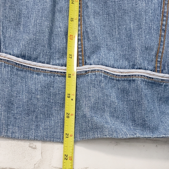CJ Banks Women's Lightweight Blue Denim Zipper Jacket, Size 2X - Picture 7 of 12